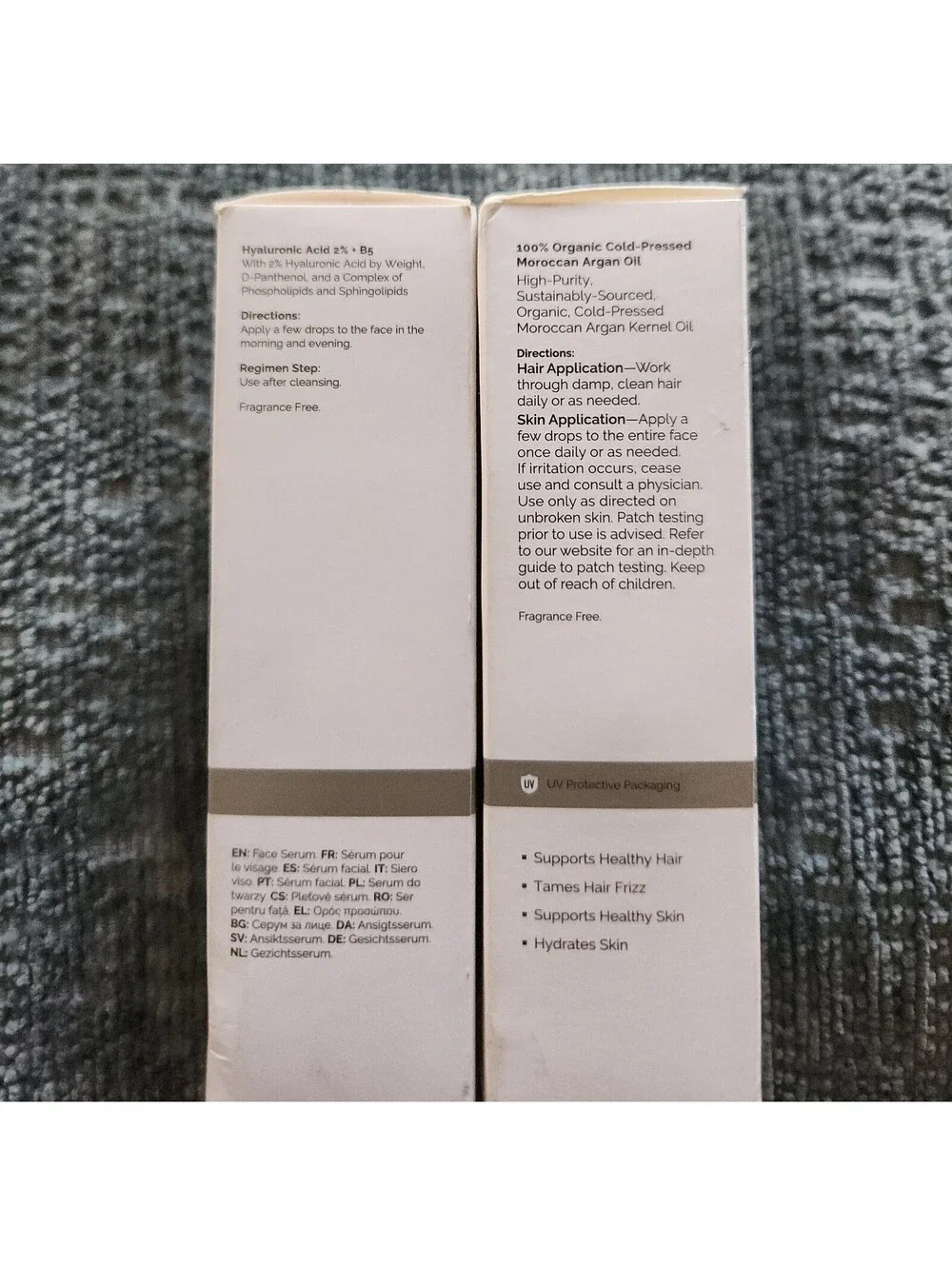The Ordinary Hyaluronic Acid 2% + B5 Serum, 100% Organic Moroccan Argan Oil NEW